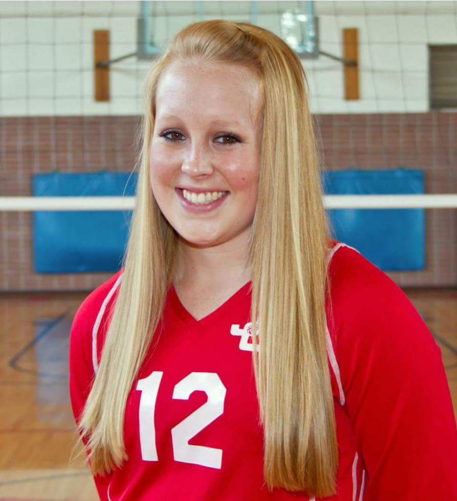 Athletic alumna Heather Shiflett during her senior year as a Judson volleyball player.